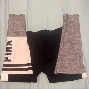 Pink small cropped leggings